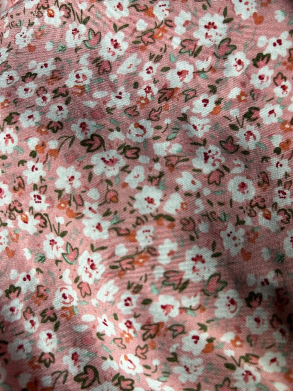 Women's Pink Floral Button-Front Blouse - Picture 3 of 5